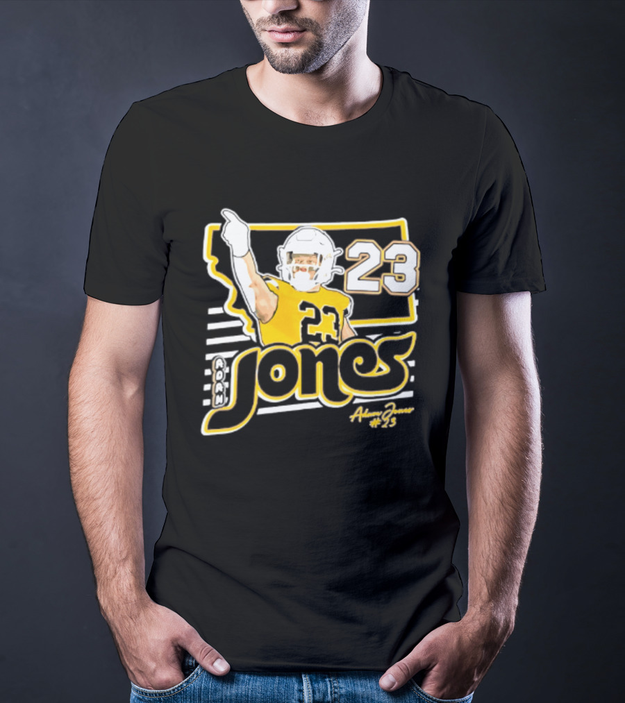 Adam Jones Montana State Bobcats Player 2026 Caricature T-Shirt