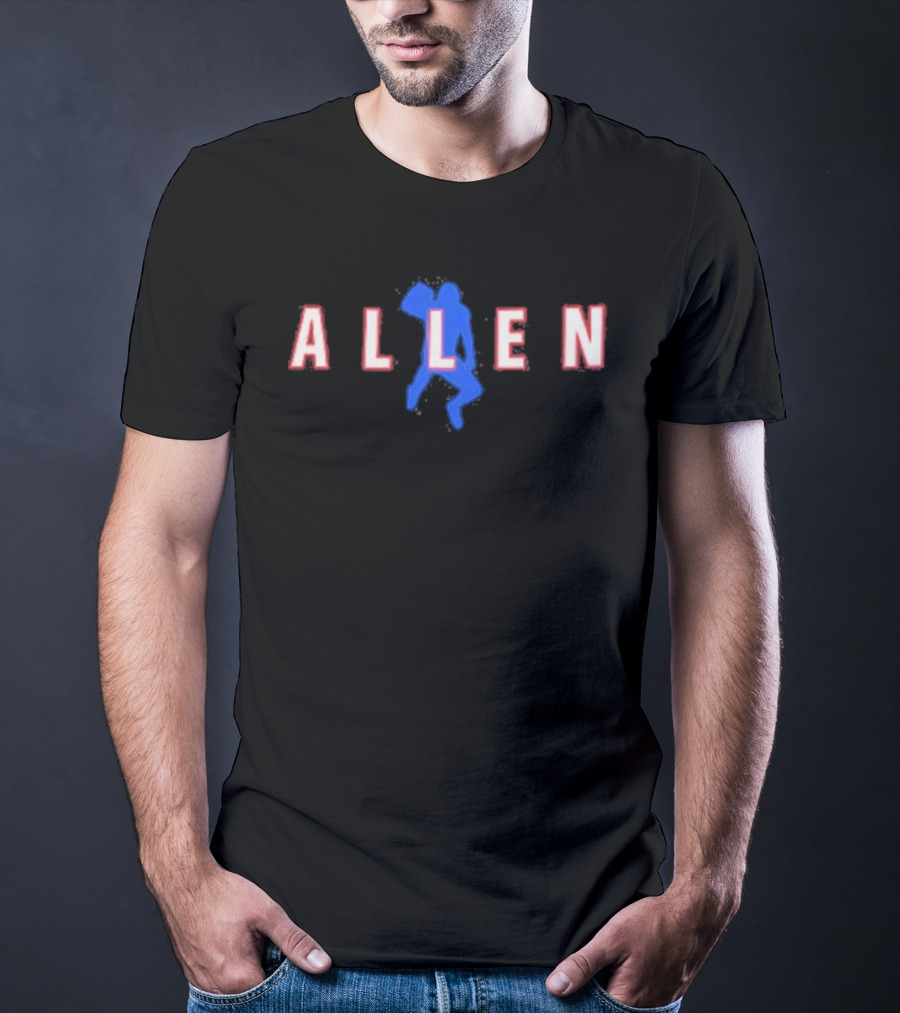 Allen 17 Winter Soldier Football Quarterback Jump T-Shirt
