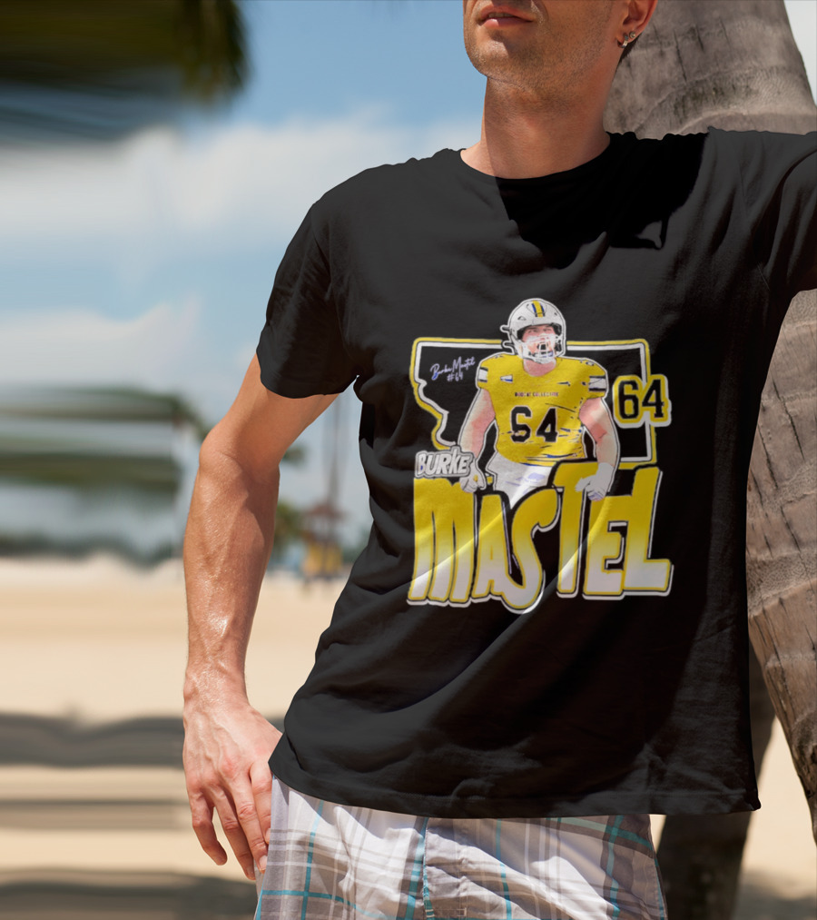 Burke Mastel 2026 Montana State Bobcats Player 64 Caricature T-Shirt