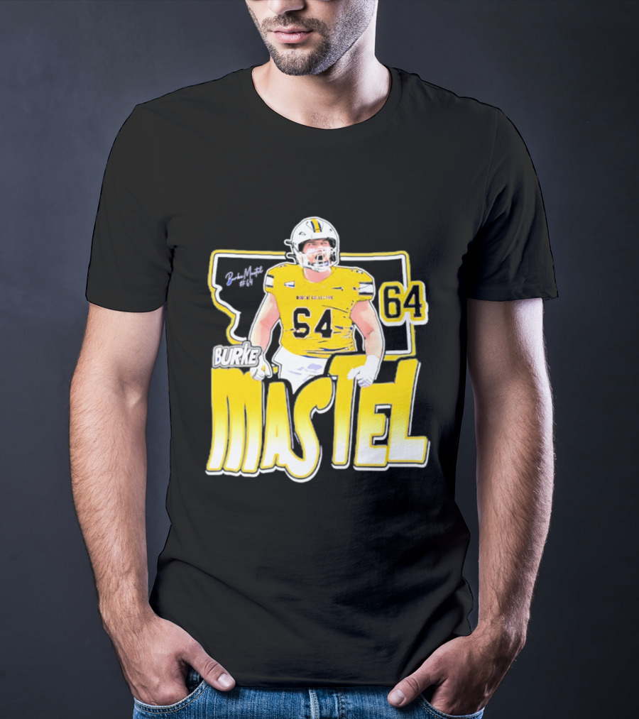 Burke Mastel 2026 Montana State Bobcats Player 64 Caricature T-Shirt