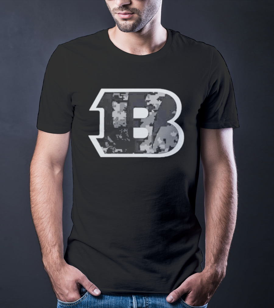 Cincinnati Bengals 2026 Salute To Service Camouflage B T-Shirt