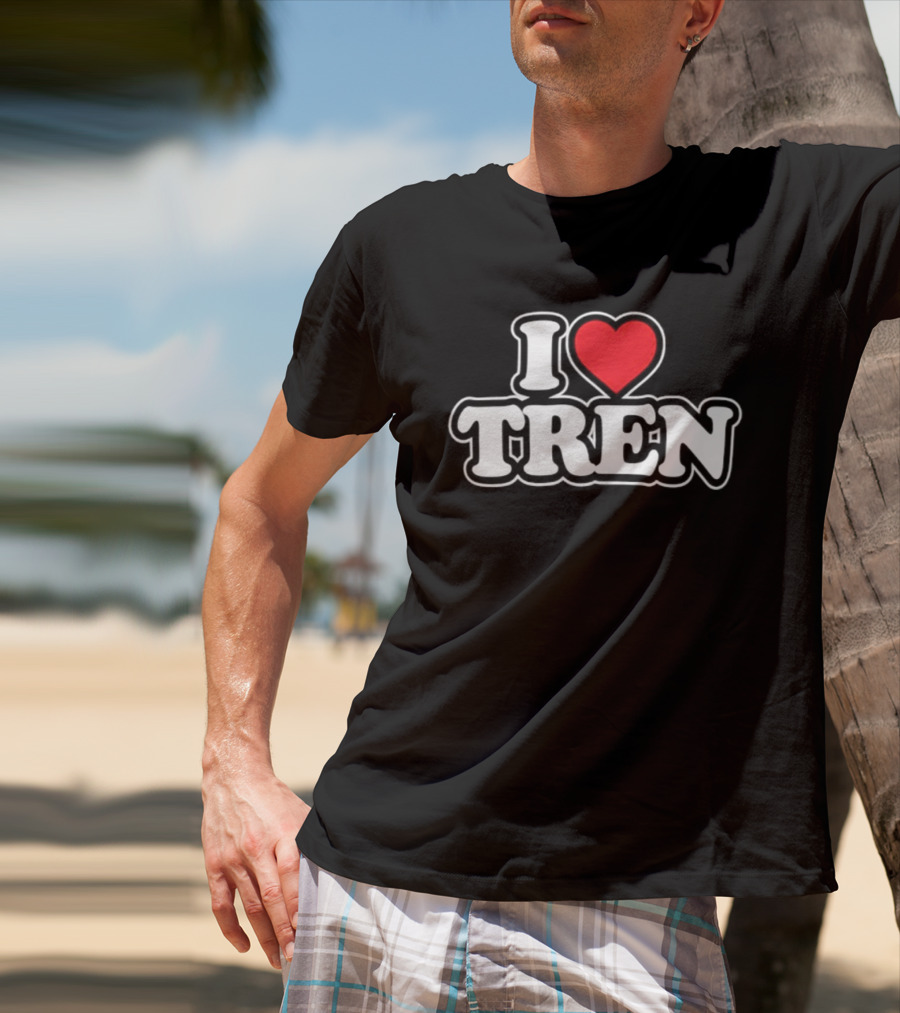 I Love Tren Bodybuilding Gym Fitness Workout Motivation T-Shirt
