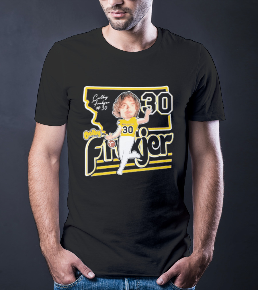 Colby Frokjer Montana State Bobcats 30 Player Caricature 2026 T-Shirt