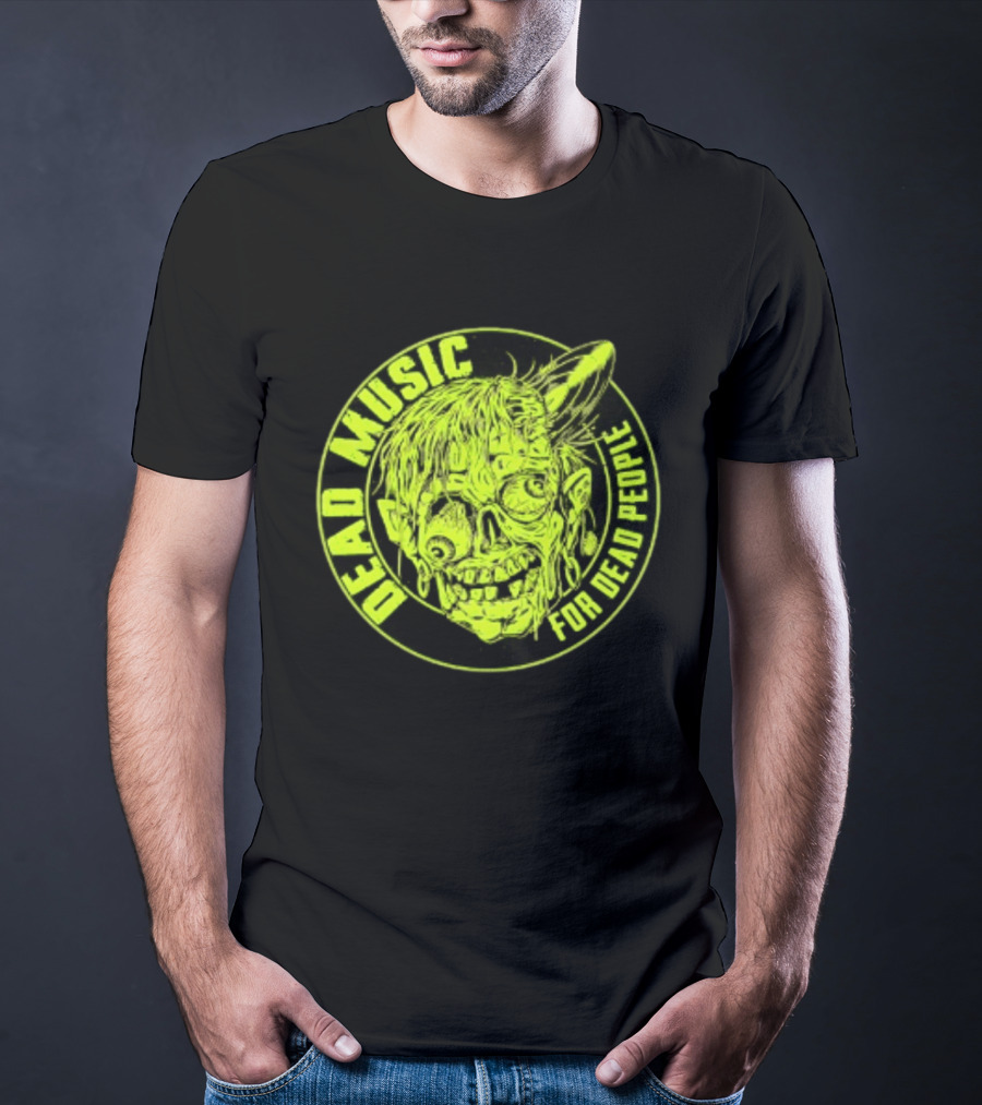 Zombie Vinyl Record Dead Music For Dead People T-Shirt