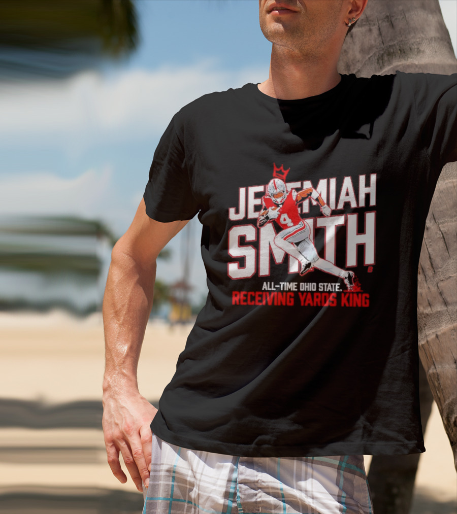 Jeremiah Smith All Time Ohio State Receiving Yards King Football Glory T-Shirt