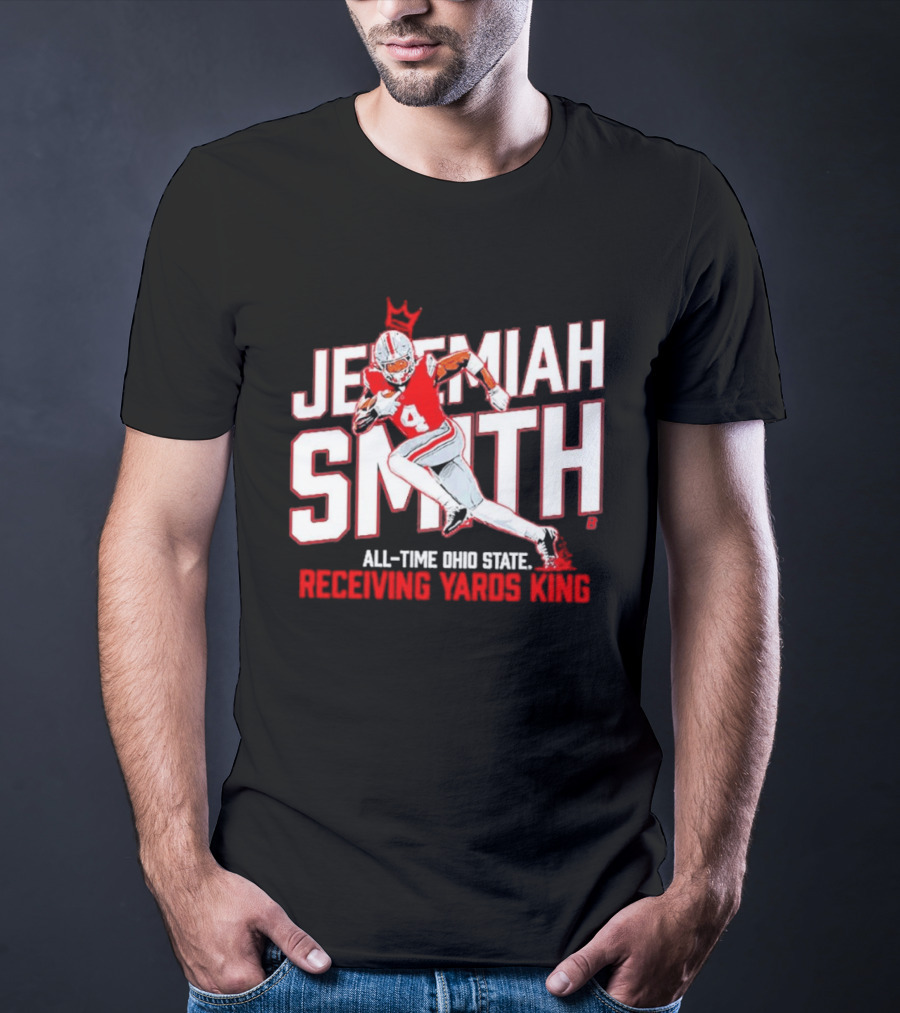 Jeremiah Smith All Time Ohio State Receiving Yards King Football Glory T-Shirt