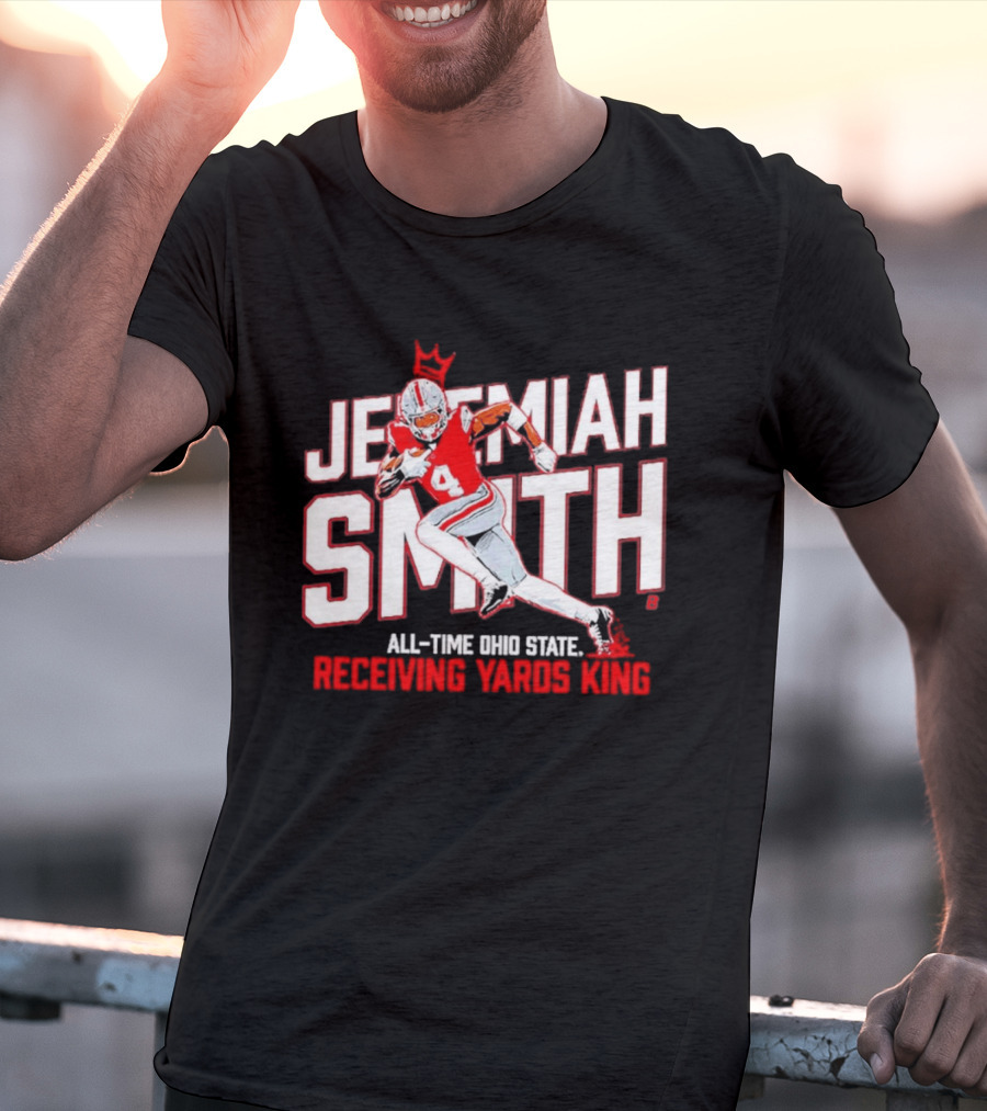 Jeremiah Smith All Time Ohio State Receiving Yards King Football Glory T-Shirt