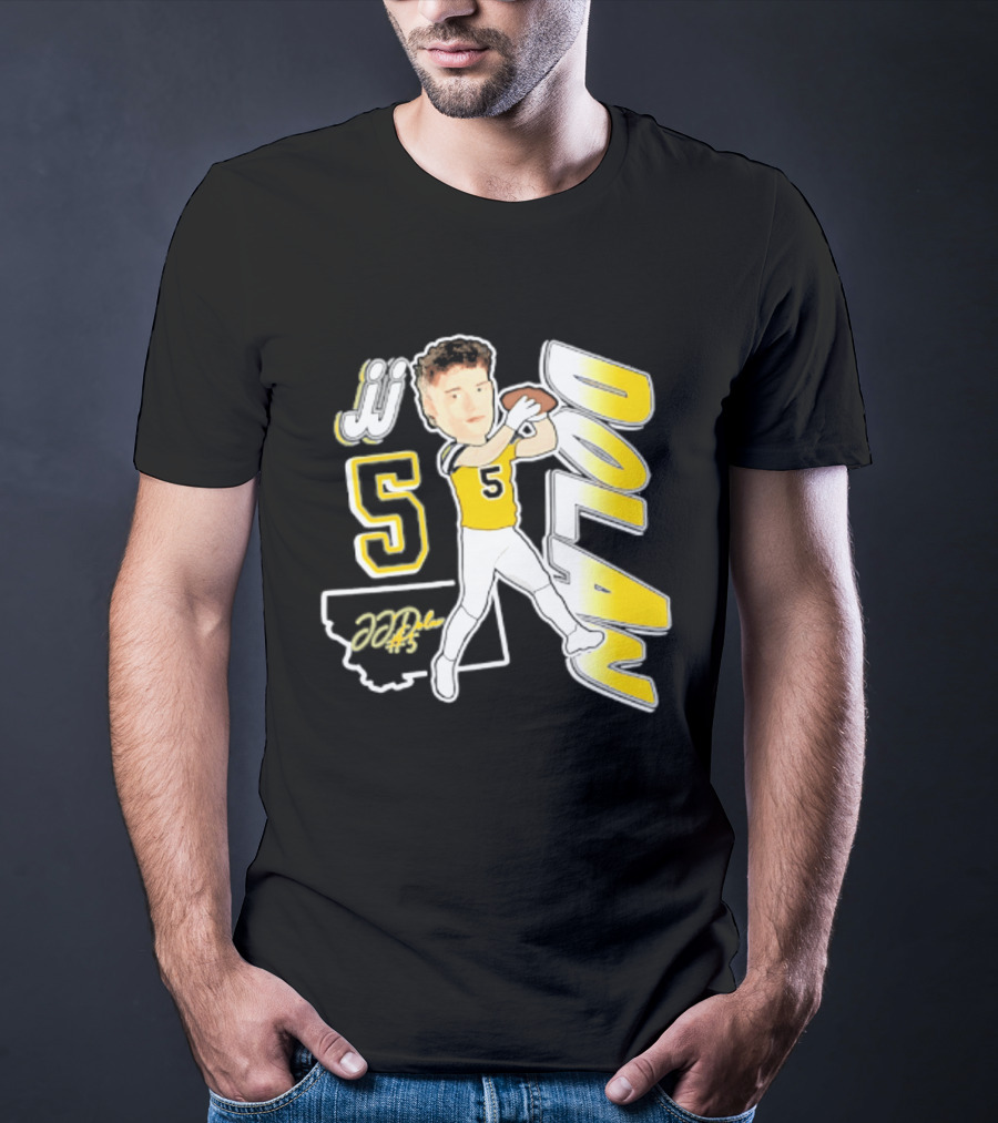 JJ Dolan Montana State Bobcats Player 2026 Caricature T-Shirt
