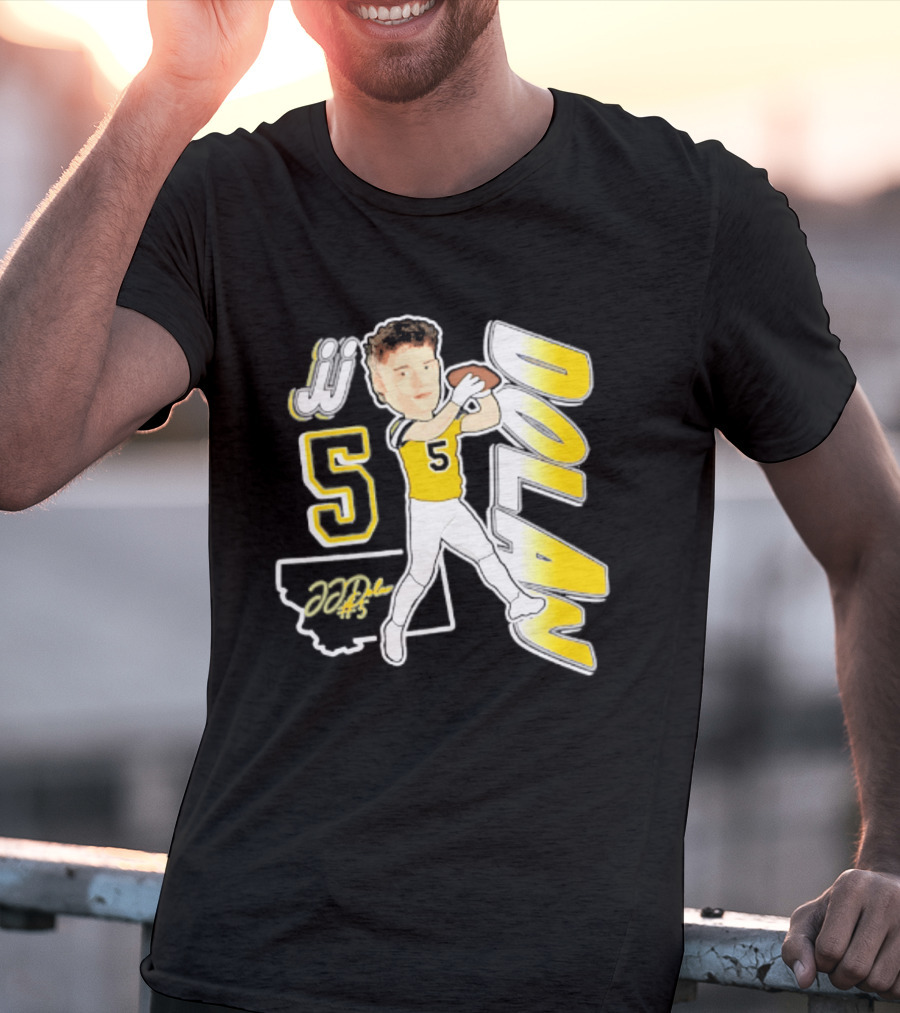 JJ Dolan Montana State Bobcats Player 2026 Caricature T-Shirt