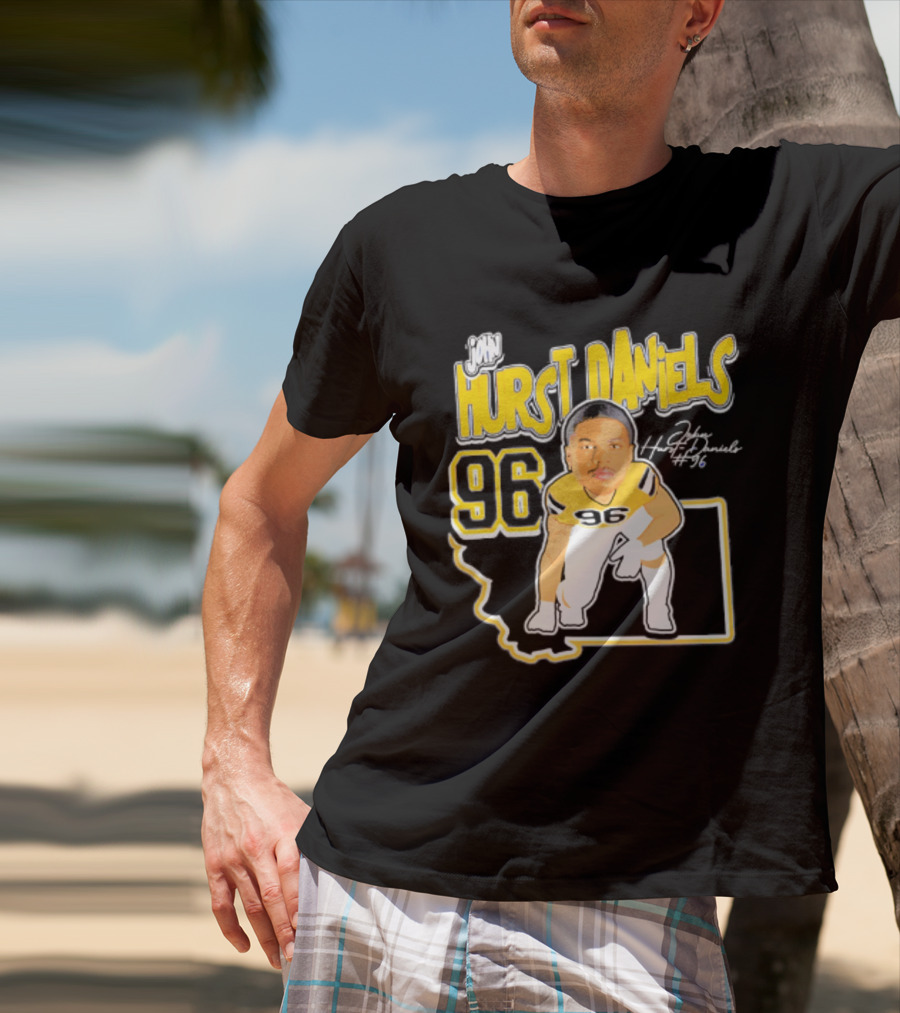 Montana State Bobcats 2026 Hurst Daniels 96 Player Caricature T-Shirt