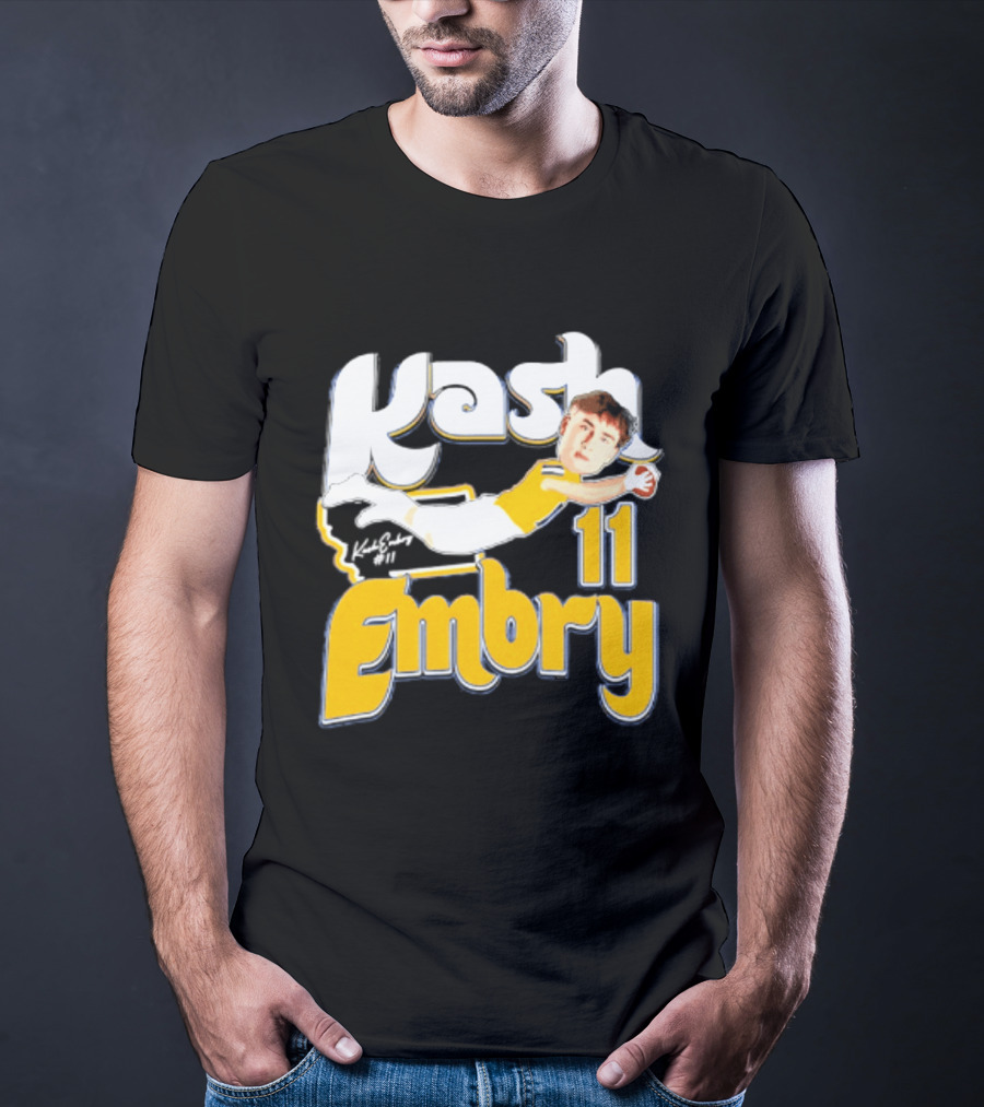 Kash Embry 11 Montana State Bobcats Player Caricature 2026 T-Shirt