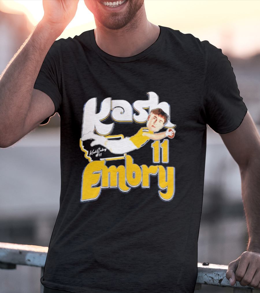 Kash Embry 11 Montana State Bobcats Player Caricature 2026 T-Shirt