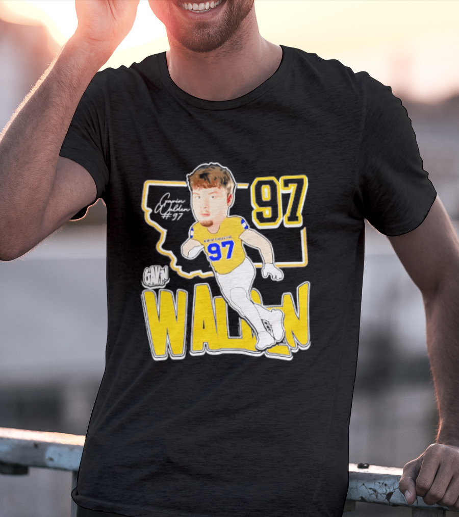 Montana State Bobcats Player Walden 97 Caricature 2026 T-Shirt