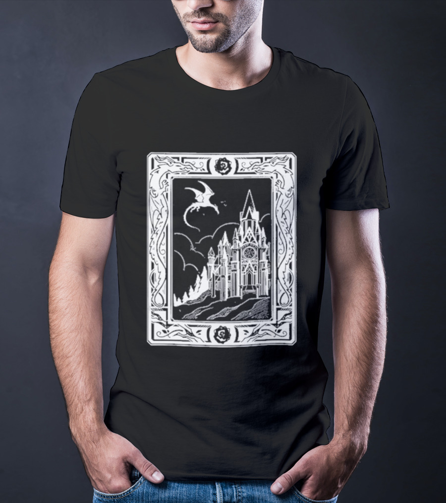 GeminiTay Castle Dragon Gothic Fantasy T-Shirt