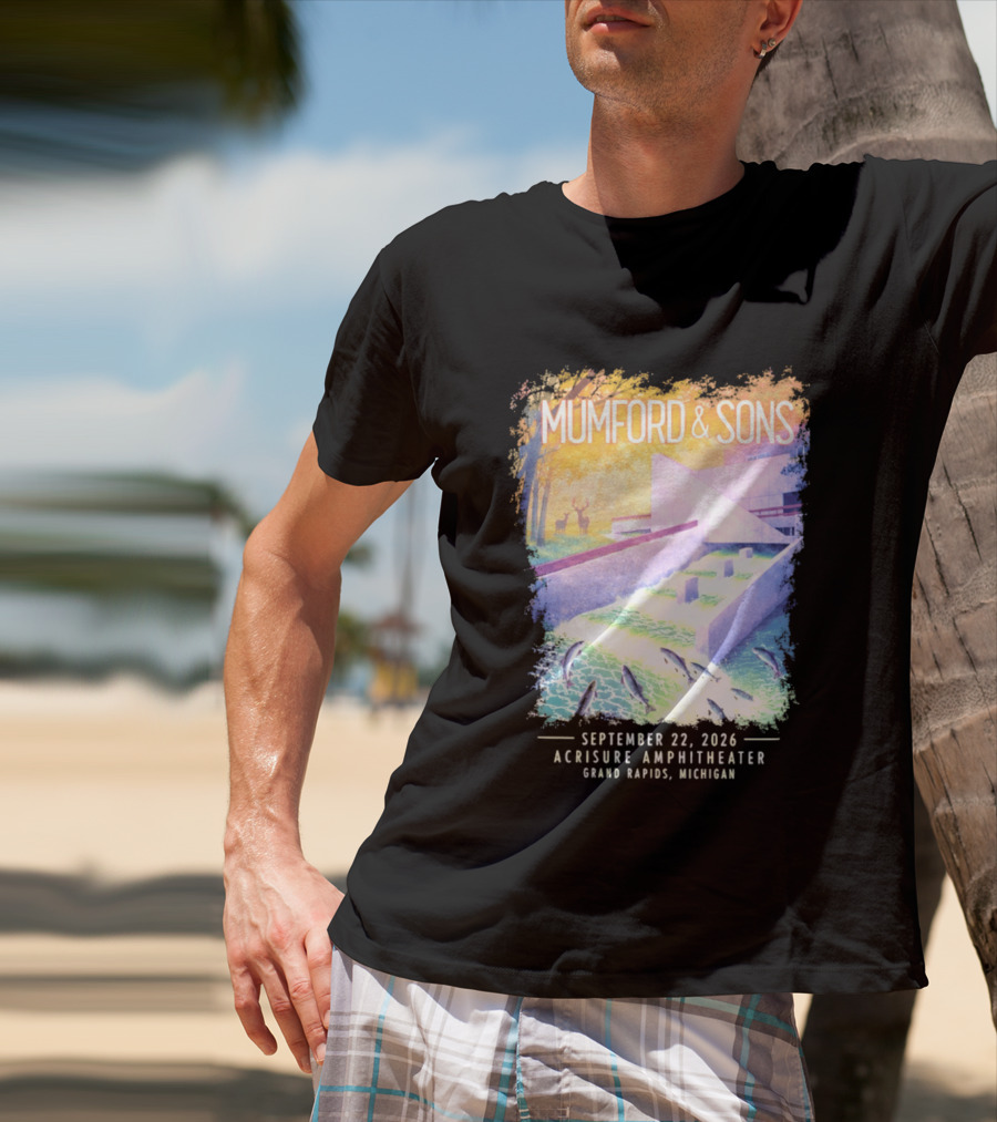 Mumford And Sons Acrisure Amphitheater September 22 2026 Grand Rapids MI Concert Event T-Shirt