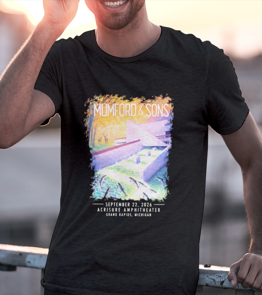 Mumford And Sons Acrisure Amphitheater September 22 2026 Grand Rapids MI Concert Event T-Shirt