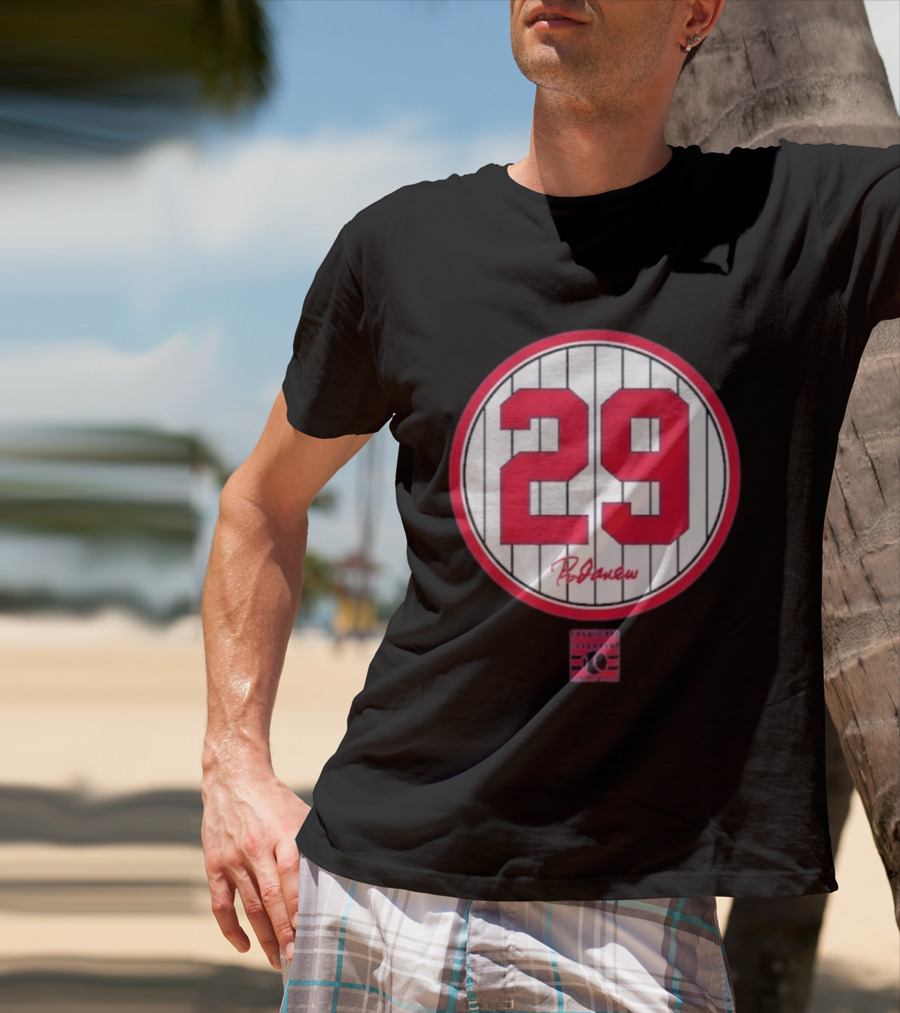 Rod Carew 29 Baseball Hall Of Fame Signature Number T-Shirt