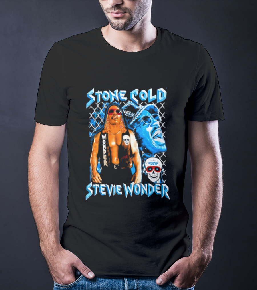 Stone Cold Stevie Wonder Iconic Mashup Legend T-Shirt