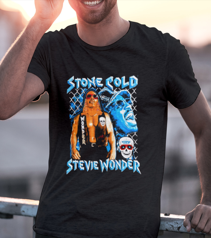 Stone Cold Stevie Wonder Iconic Mashup Legend T-Shirt