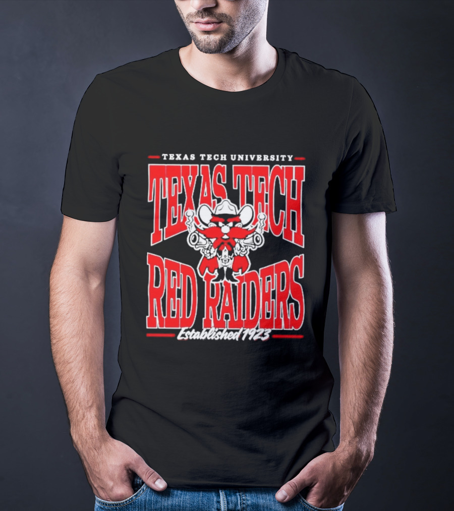Texas Tech University Red Raiders Guns Up Texas Tech Red Raiders Established 1923 T-Shirt