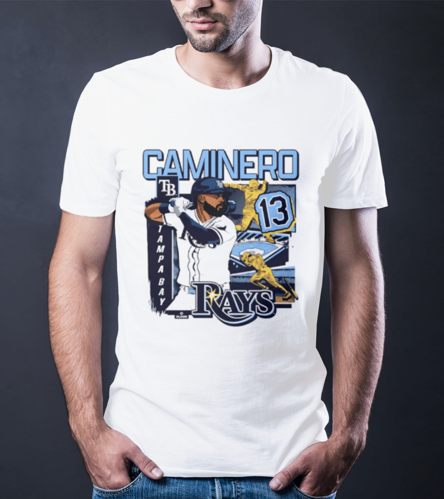 Caminero Tampa Bay Rays 13 Baseball Player T-Shirt