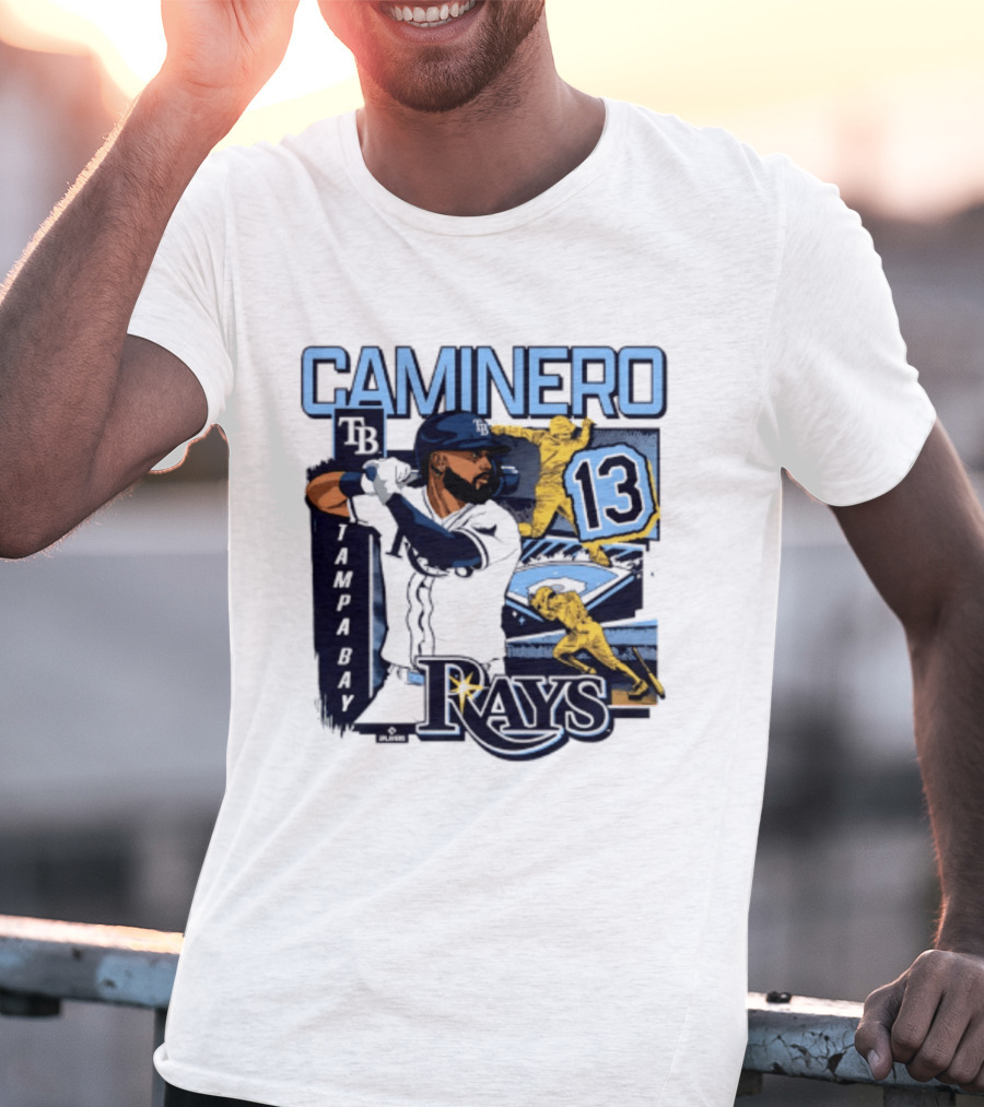 Caminero Tampa Bay Rays 13 Baseball Player T-Shirt