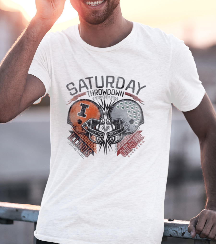 Ohio State Buckeyes Vs Illinois Fighting Illini Football Throwdown September 26 2026 Saturday T-Shirt