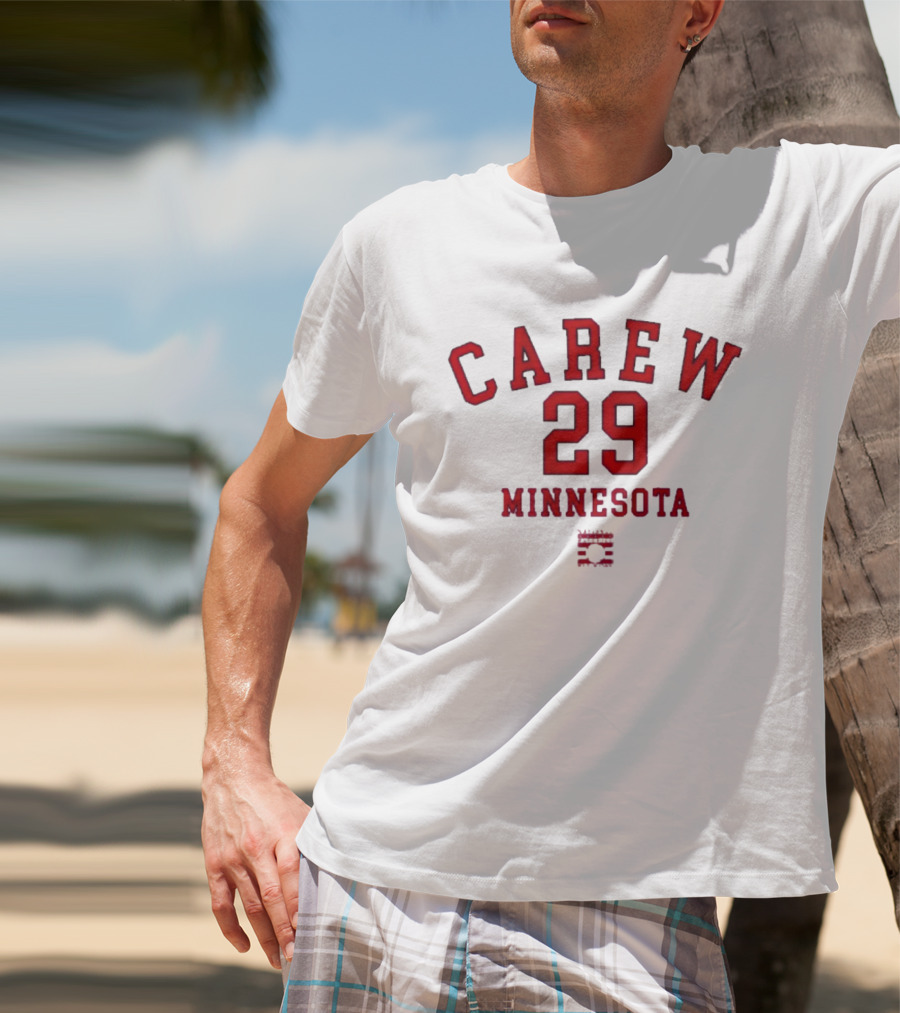 Carew 29 Minnesota Baseball Legend T-Shirt