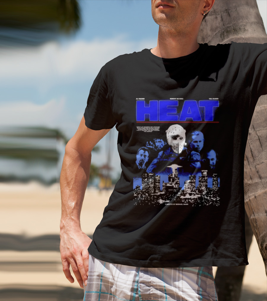Al Pacino Robert De Niro Val Kilmer Heat Michael Mann Movie Halloween T-Shirt
