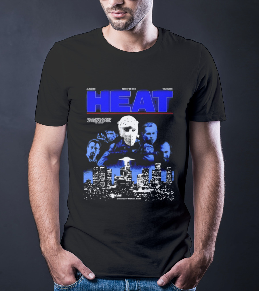 Al Pacino Robert De Niro Val Kilmer Heat Michael Mann Movie Halloween T-Shirt