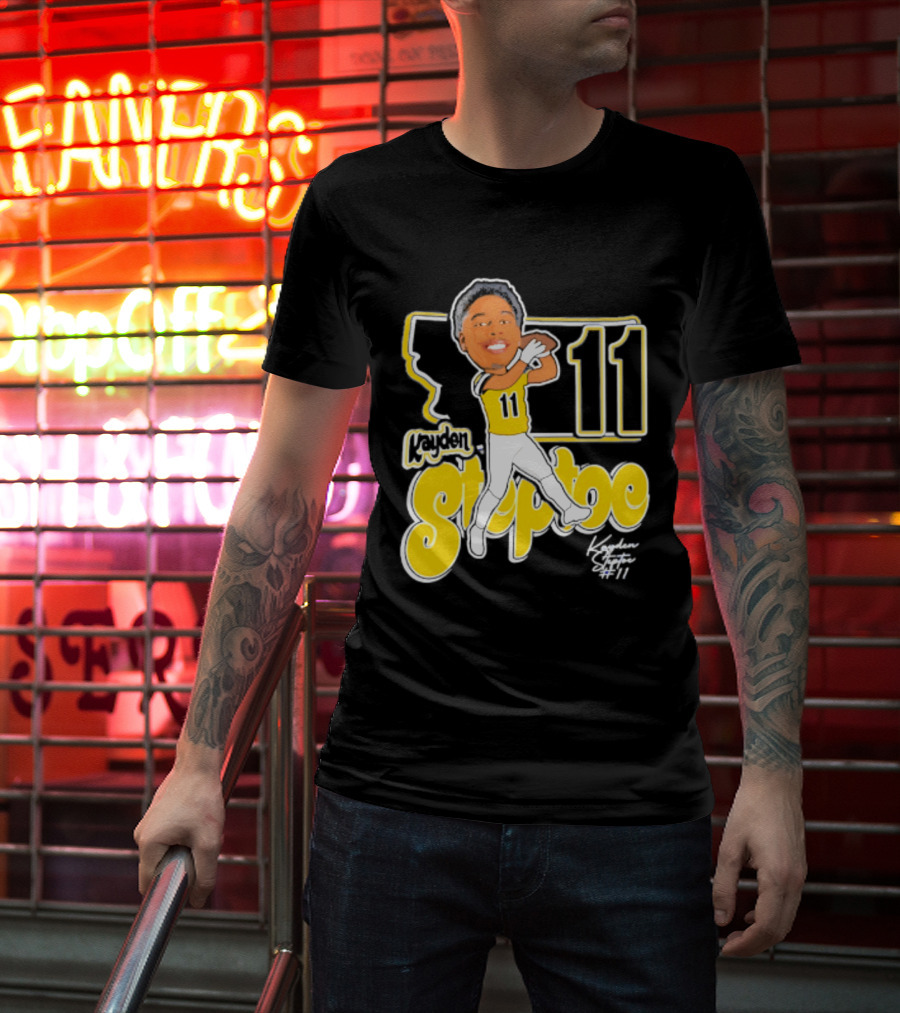 Montana State Bobcats Kayden Steptoe 11 Caricature 2026 T-Shirt