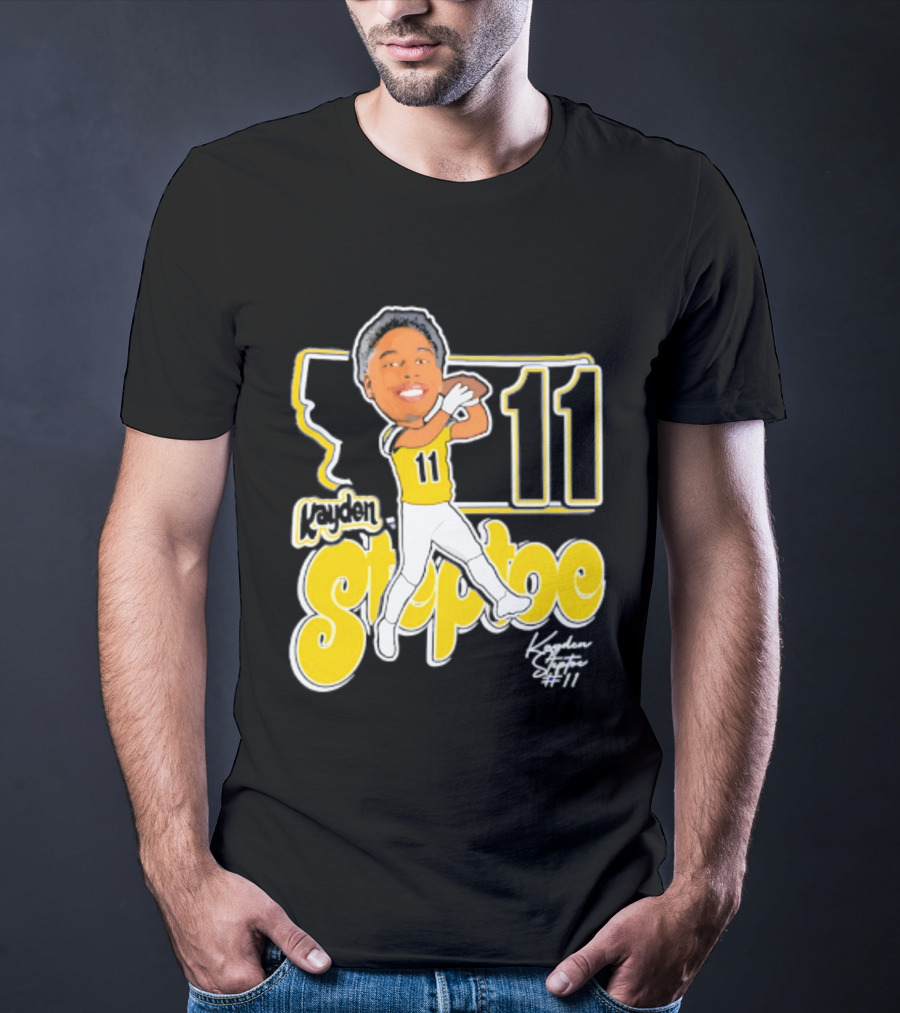 Montana State Bobcats Kayden Steptoe 11 Caricature 2026 T-Shirt