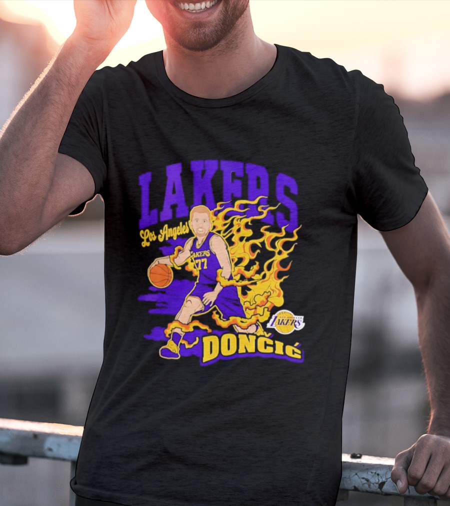 Los Angeles Lakers Luka Dončić Los Angeles Lakers Dončić T-Shirt