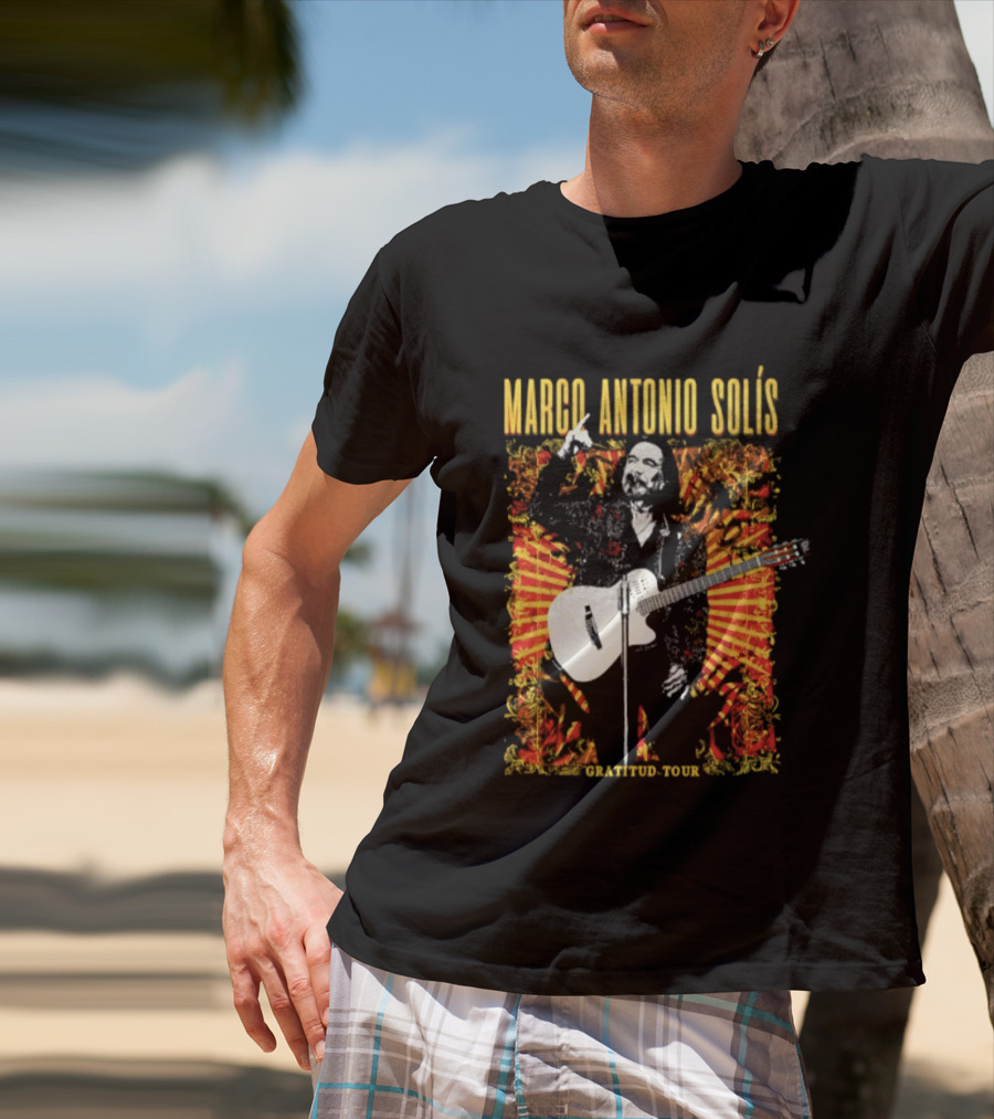 Marco Antonio Solis Gratitud Tour Latin Music Guitar T-Shirt