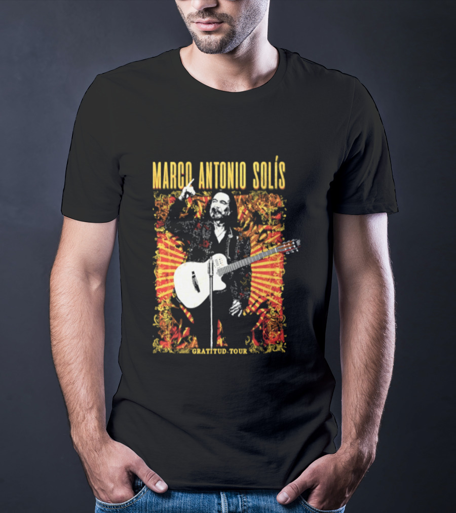 Marco Antonio Solis Gratitud Tour Latin Music Guitar T-Shirt