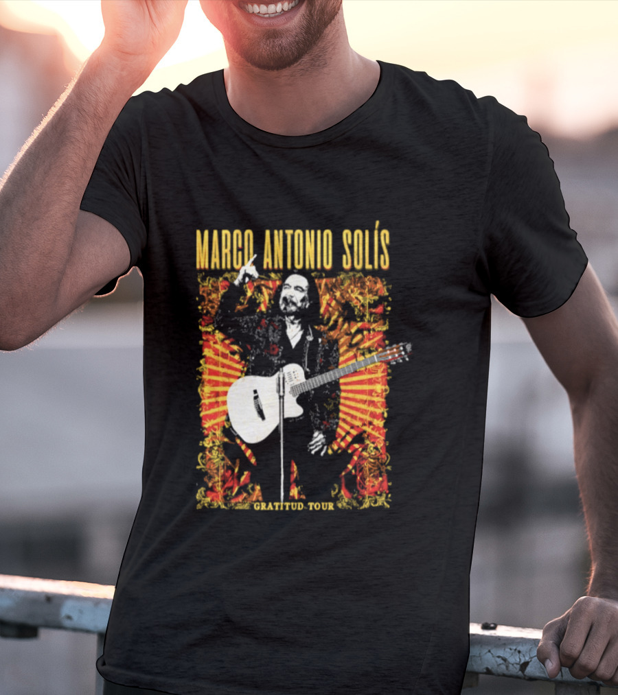 Marco Antonio Solis Gratitud Tour Latin Music Guitar T-Shirt