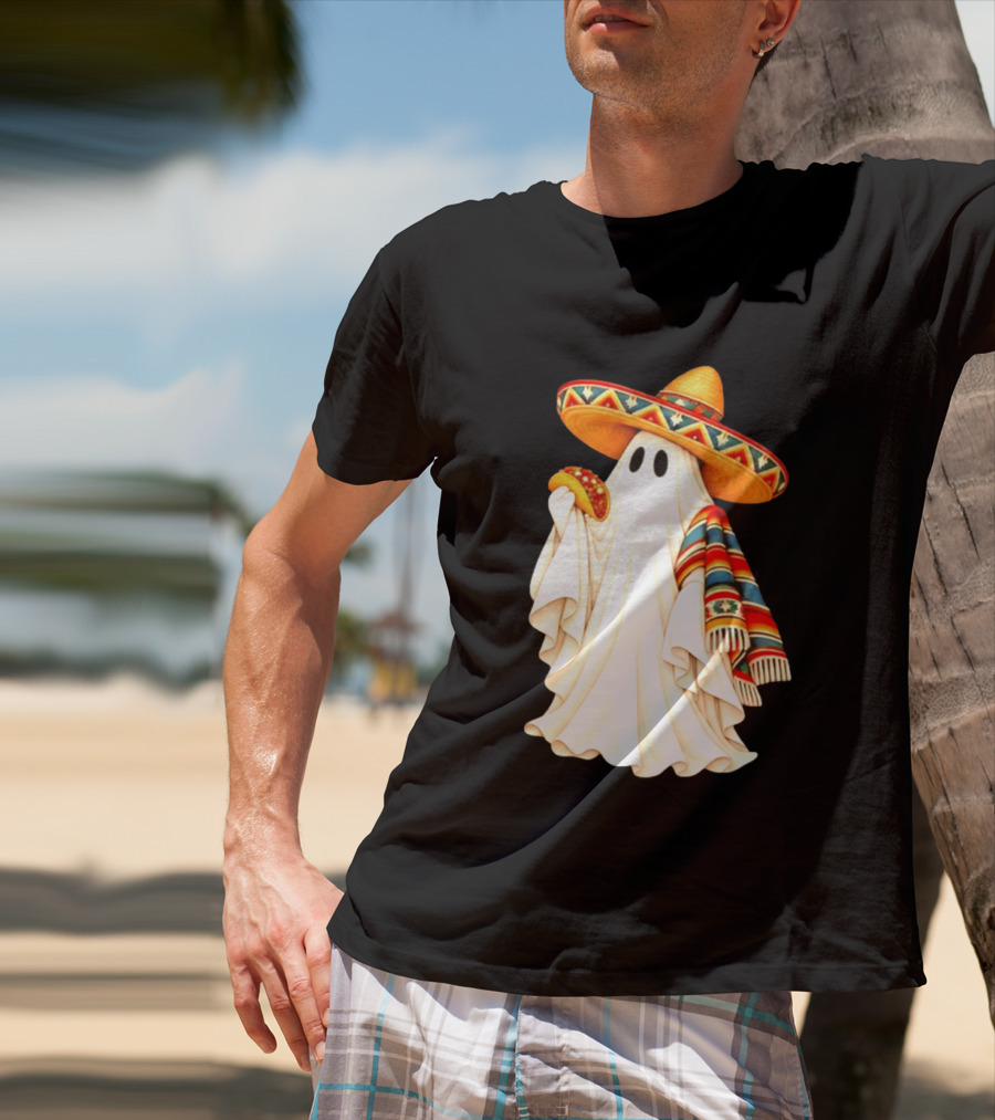 Me Ghosta Tacos Halloween Sombrero Ghost 2026 T-Shirt