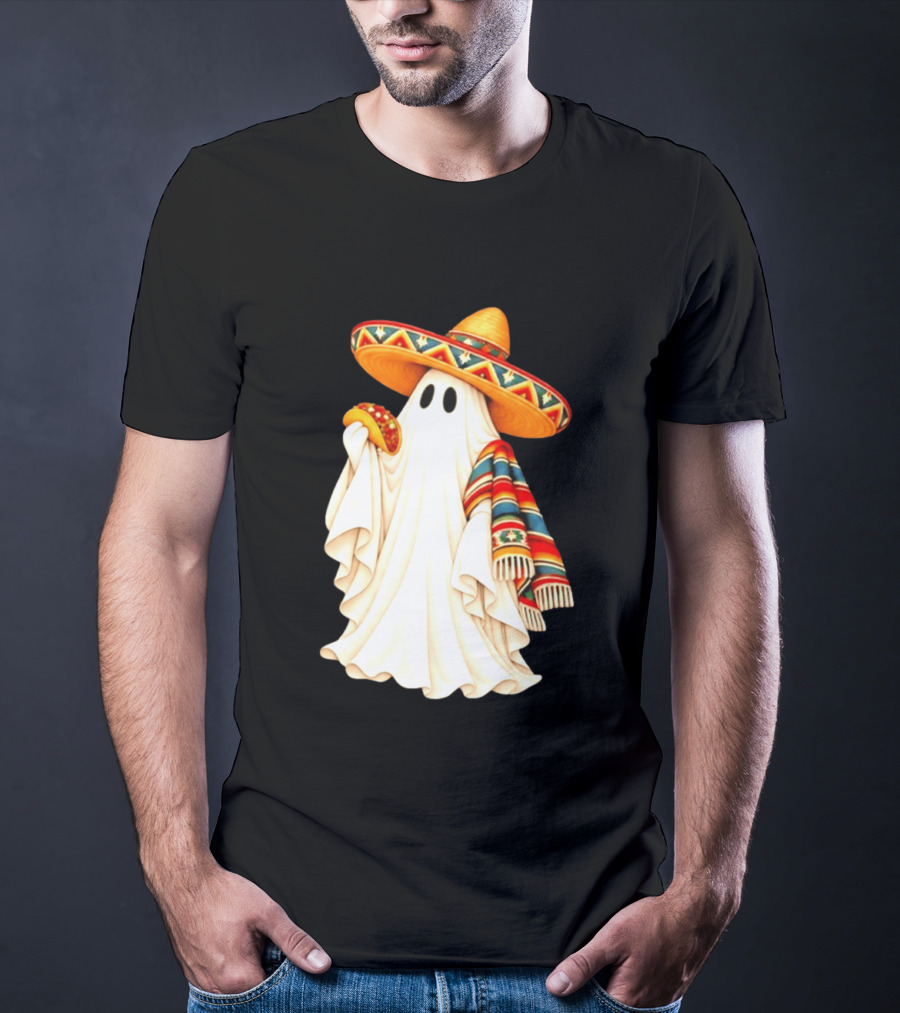 Me Ghosta Tacos Halloween Sombrero Ghost 2026 T-Shirt