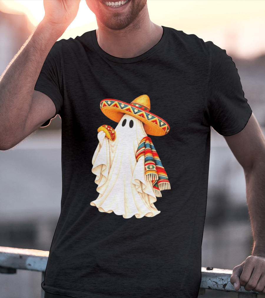 Me Ghosta Tacos Halloween Sombrero Ghost 2026 T-Shirt