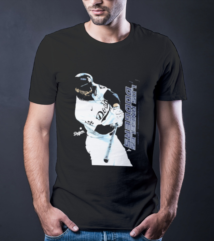 Mookie Betts Los Angeles Dodgers MLB Swing Action T-Shirt