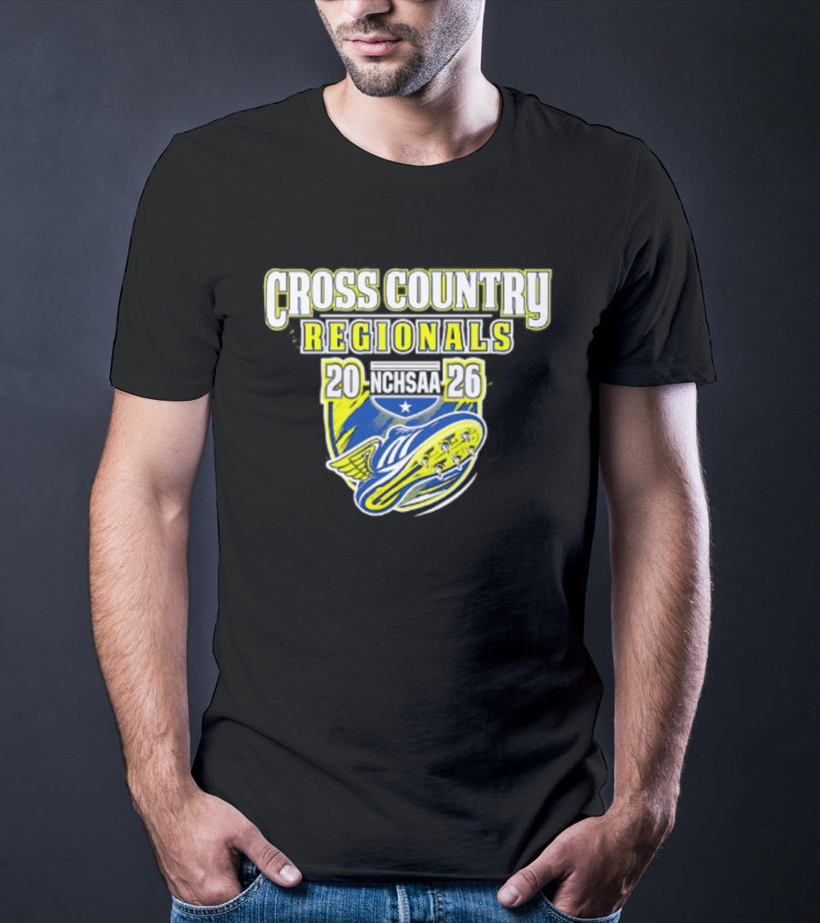 Cross Country Regionals 2026 North Carolina Running Event Crest T-Shirt