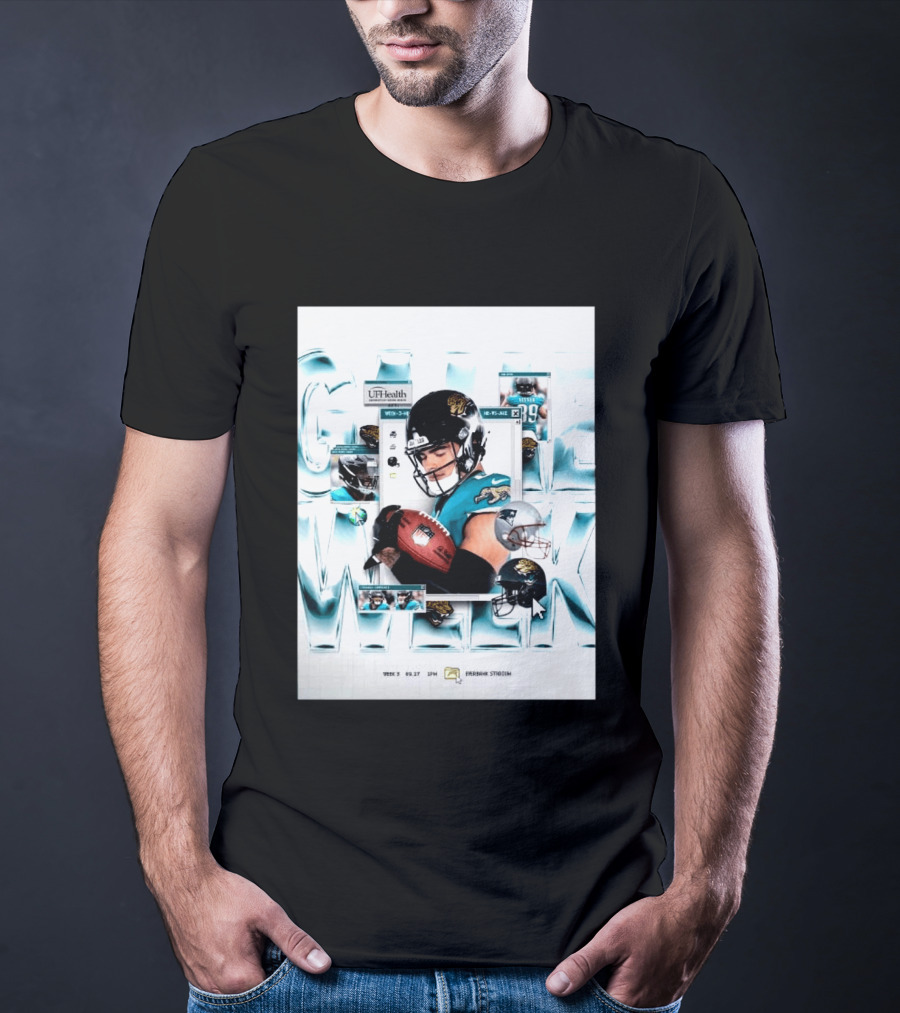 New England Patriots Vs Jacksonville Jaguars Game Week 3 EverBank Stadium September 27 2026 T-Shirt