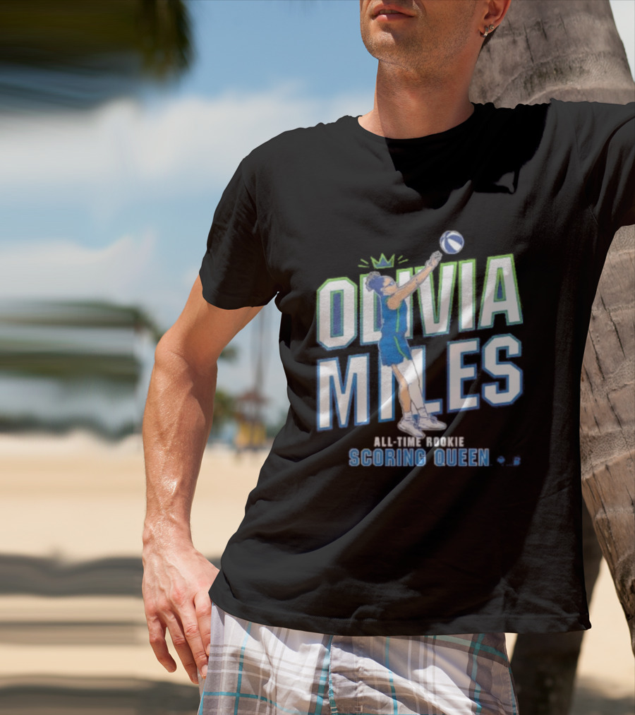 Olivia Miles All Time Rookie Scoring Queen Basketball T-Shirt