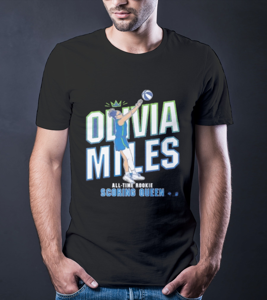 Olivia Miles All Time Rookie Scoring Queen Basketball T-Shirt