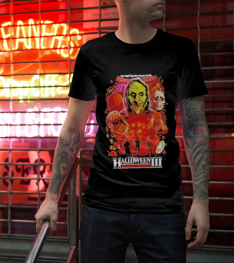Halloween III Season Of The Witchcraft Happy Halloween Jack O' Lantern Skeleton Pumpkin T-Shirt