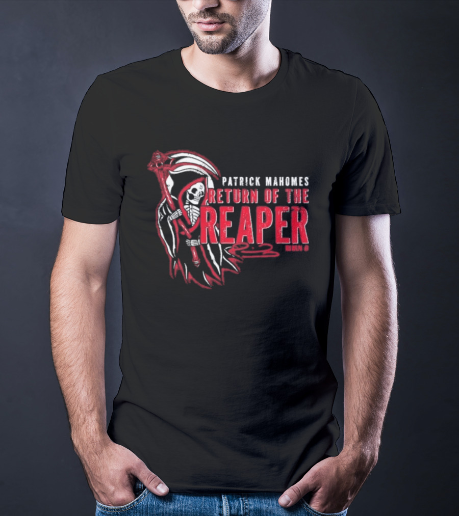 Patrick Mahomes Return Of The Reaper NFL Scythe Iconic Kansas City Chiefs T-Shirt