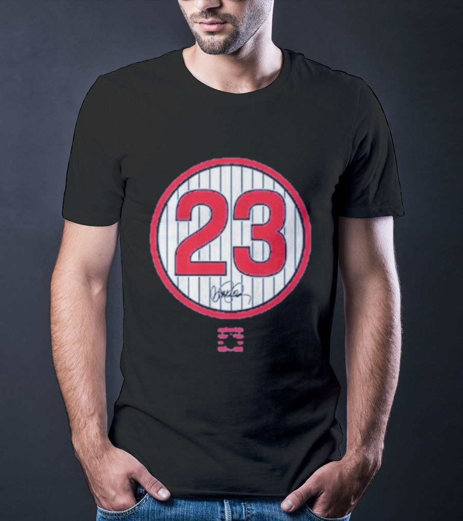 Ryne Sandberg 23 MLB Legend Signature T-Shirt