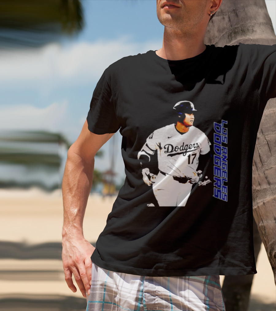Shohei Ohtani Los Angeles Dodgers MLB Swing 17 T-Shirt