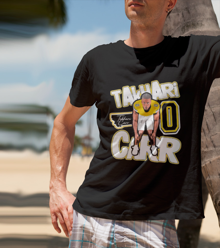 Takhari Carr Montana State Bobcats Player 2026 Caricature T-Shirt
