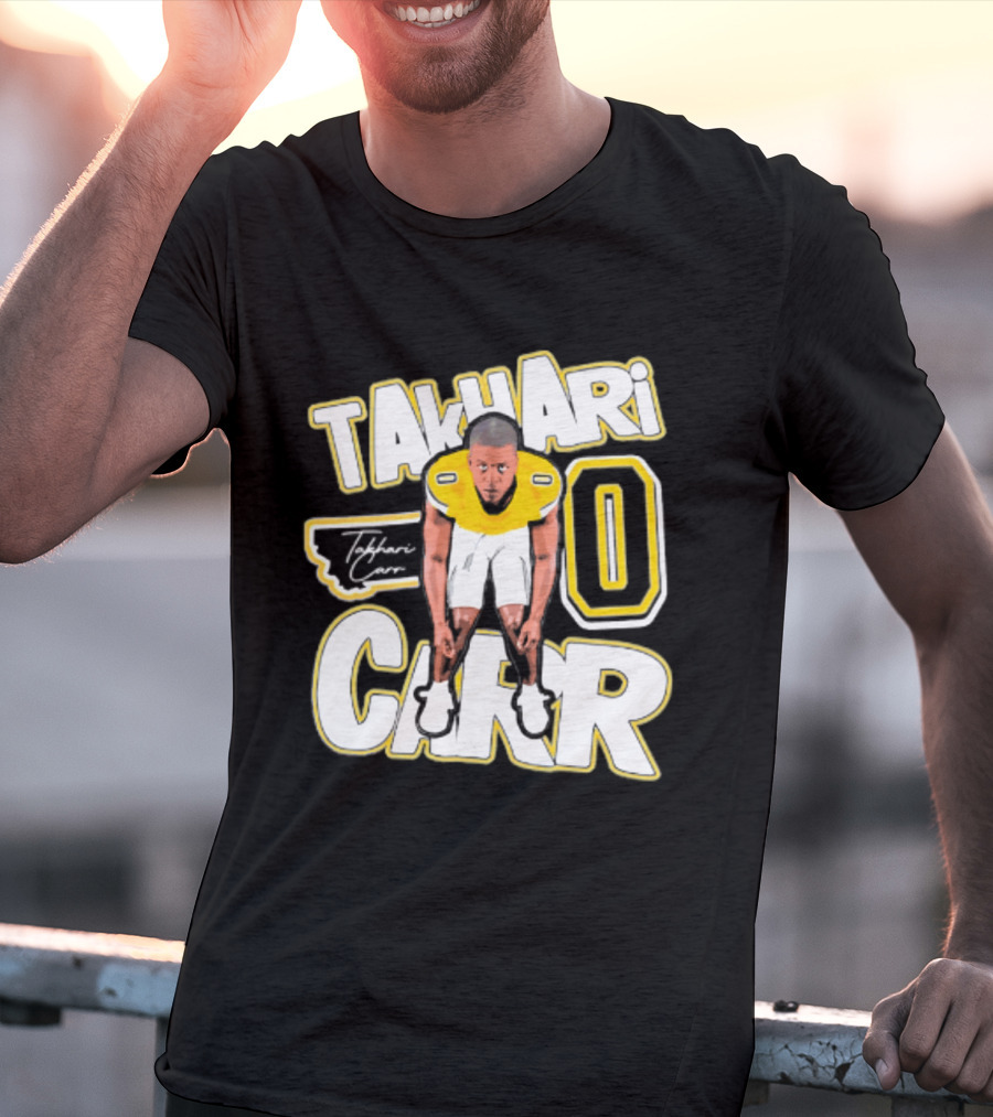 Takhari Carr Montana State Bobcats Player 2026 Caricature T-Shirt